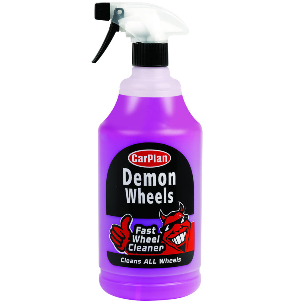 CarPlan Demon Wheels Fast Wheel Cleaner 1 Litre Trigger Spray Brake Dust Car